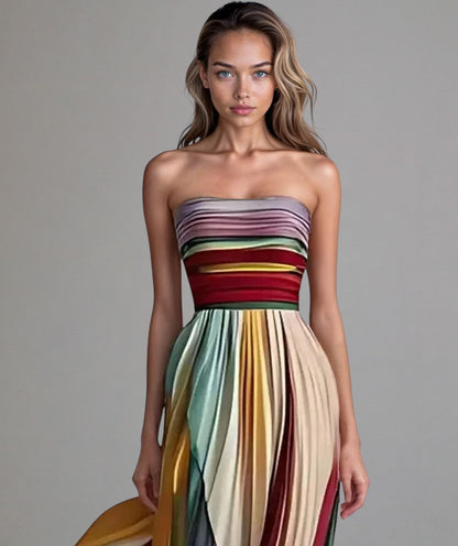 Effortless Strapless A-Line Dress
