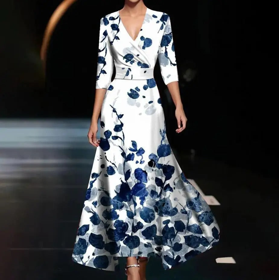 Ysa | Vestido elegante con estampado floral
