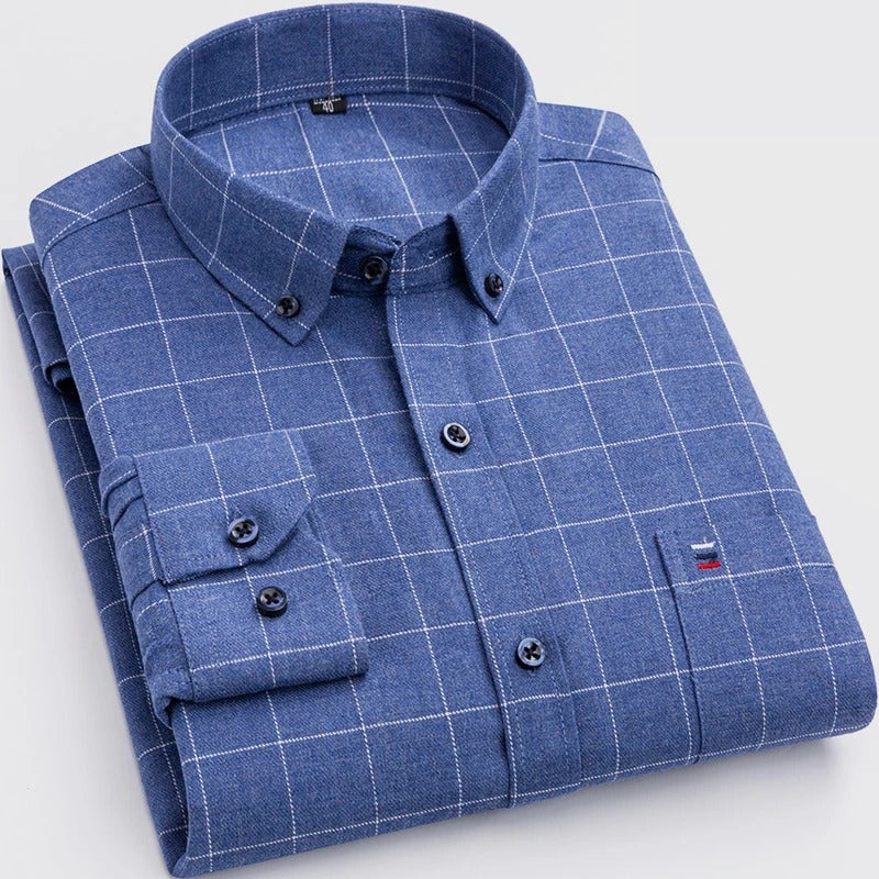 Jeffrey | Men's Checkered Button-Down Shirt
