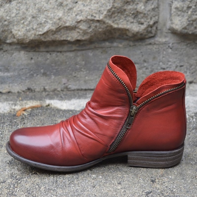 Women’s Autumn Leather Ankle Boots