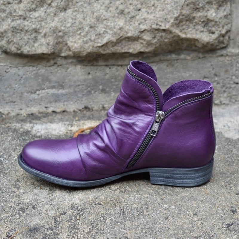 Women’s Autumn Leather Ankle Boots