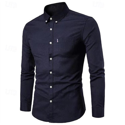 James | Camisa informal con botones y bolsillo en el pecho para hombre
