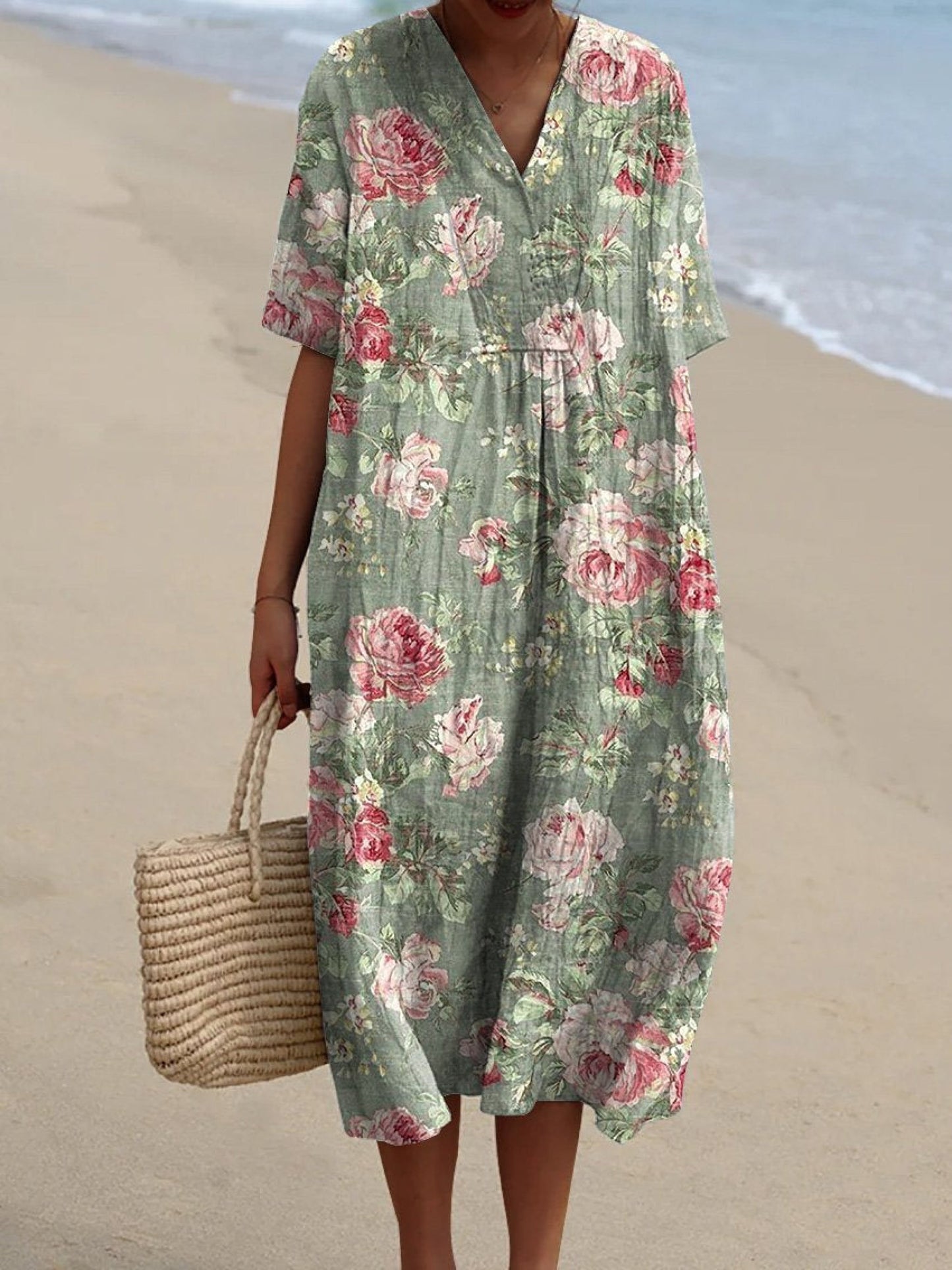 Whimsical Vintage Floral Dress