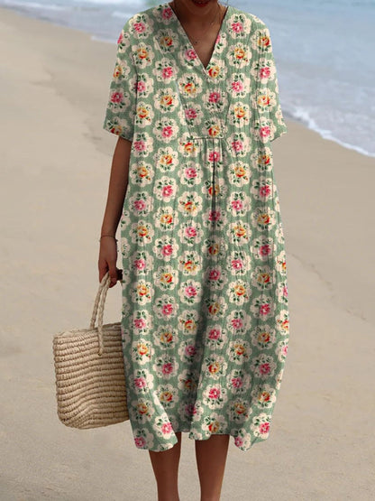 Femke - Vestido Floral Clásico