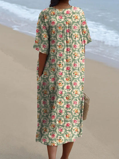 Femke - Vestido Floral Clásico