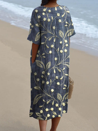 Vintage Inspired Floral Dress