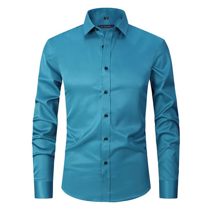 Men's Slim-Fit Button-Down Shirt