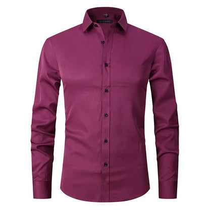 Men's Slim-Fit Button-Down Shirt