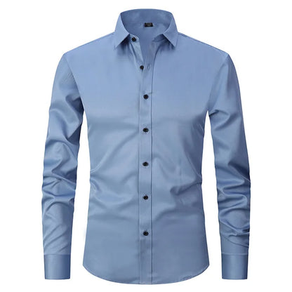 Men's Slim-Fit Button-Down Shirt
