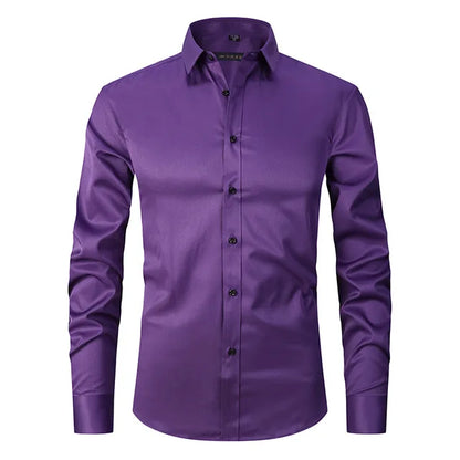 Men's Slim-Fit Button-Down Shirt
